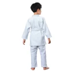 Pantalon de judo à tissage unique, blanc et bleu, ceinture blanche gratuite, pantalon kimono pour la compétition ou l’entraînement, Gi 450 GSMS 3